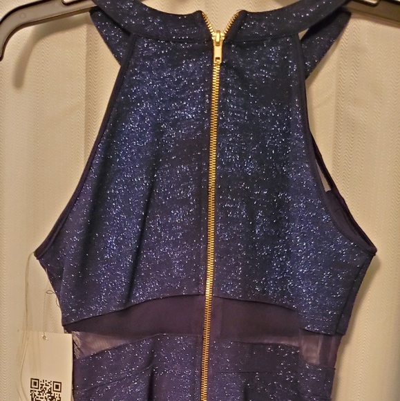 Navy Blue Sparkling Dress